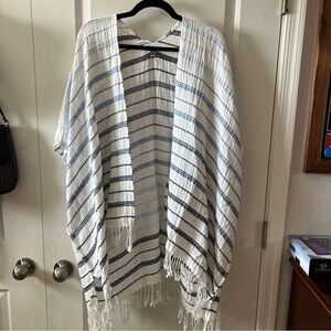 Aerie Ombre Striped One Size Poncho